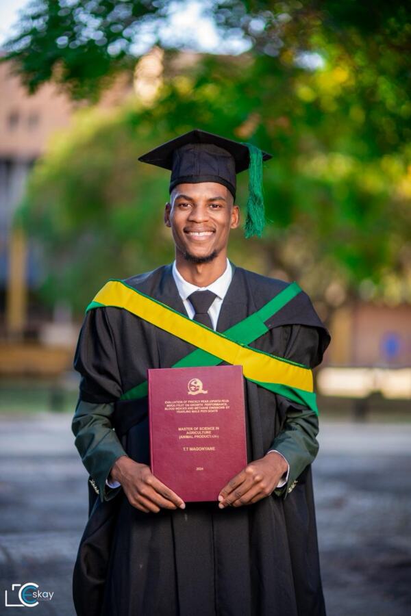 Graduate at a graduation ceremony