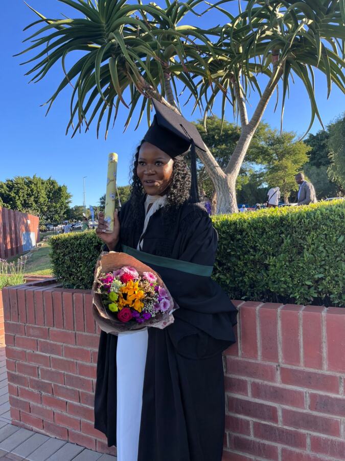 Graduate at a graduation ceremony