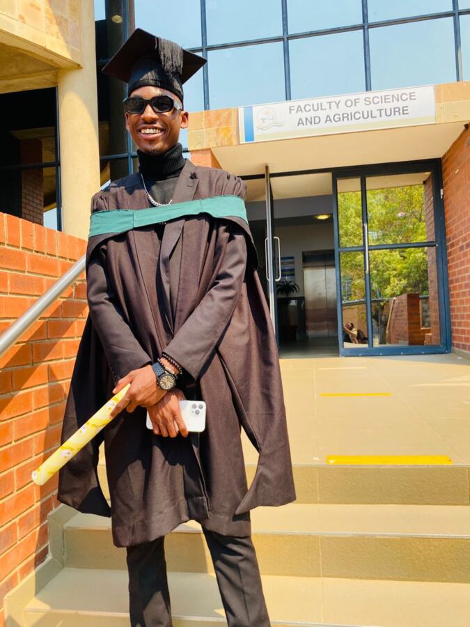 Graduate at a graduation ceremony