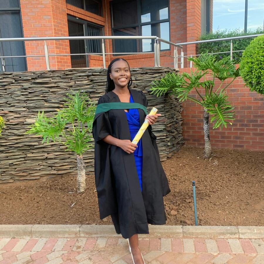 Graduate at a graduation ceremony