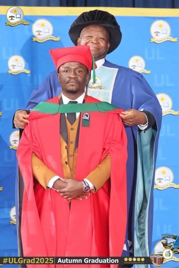 Graduate at a graduation ceremony