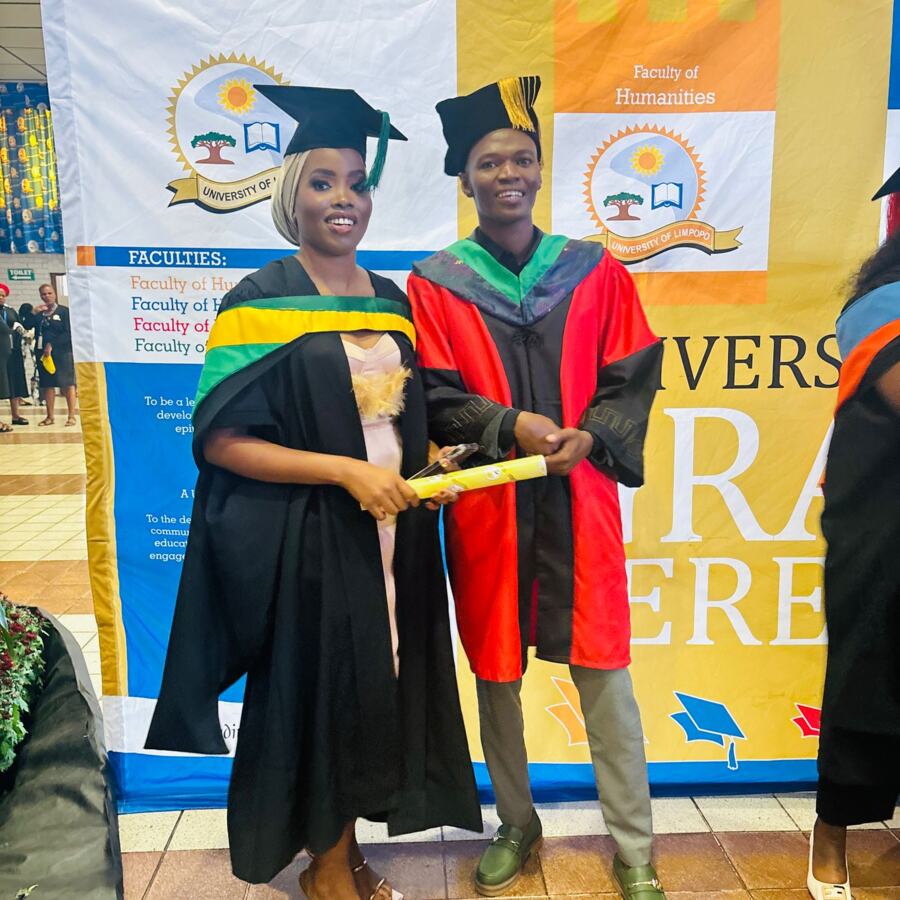 Graduate at a graduation ceremony
