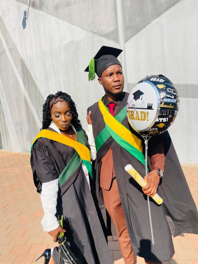 Graduate at a graduation ceremony