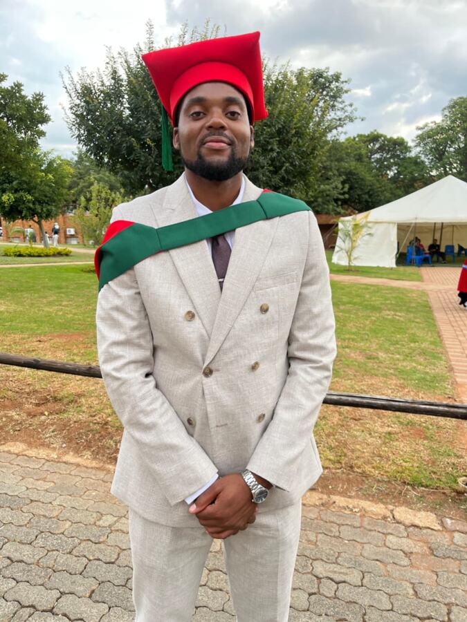 Graduate at a graduation ceremony