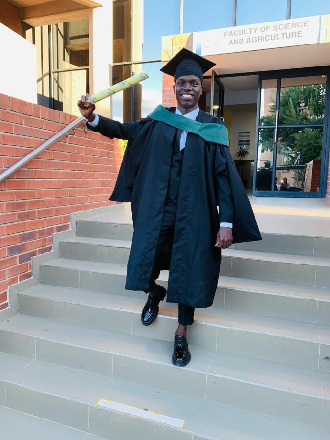 Graduate at a graduation ceremony