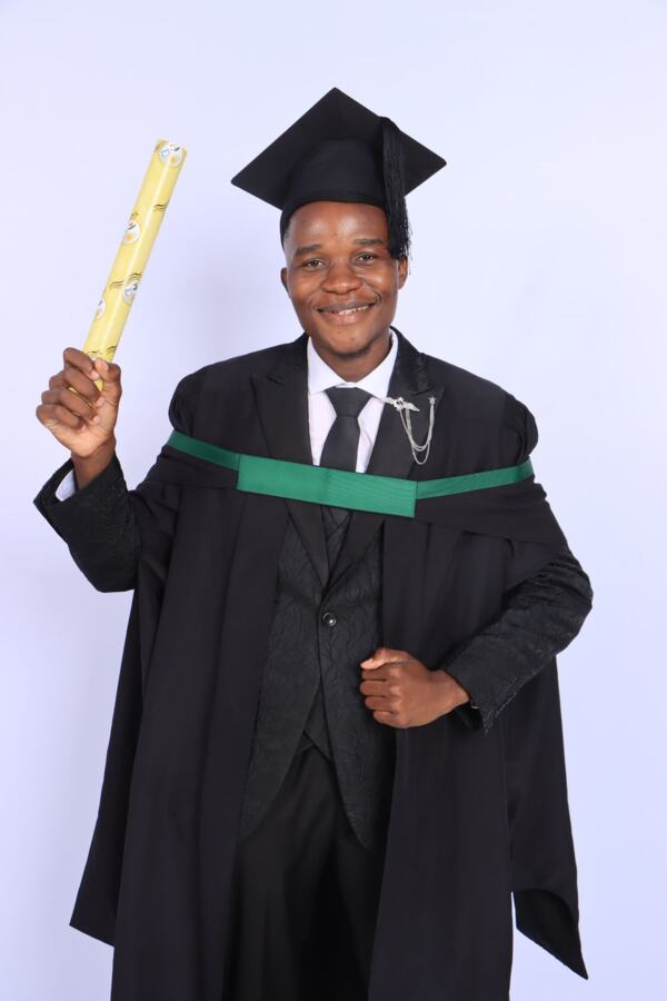 Graduate at a graduation ceremony