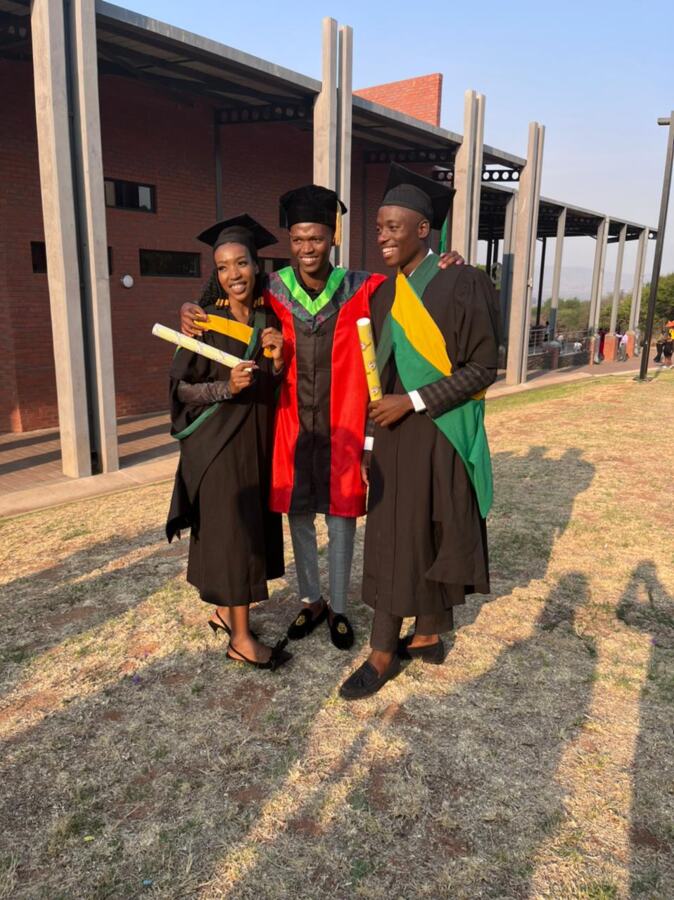 Graduate at a graduation ceremony